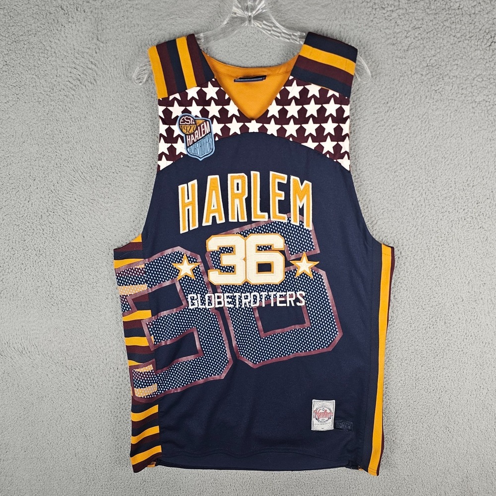 Harlem Globetrotters Jersey Mens L Multi FUBU Basketball Sports Meadowlark‎ #36
